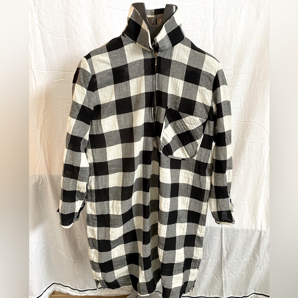 Zara womens checkered tunic. Size M